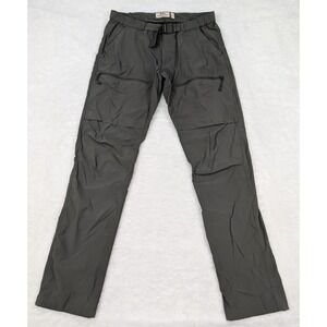Fjallraven High Coast Hike Trousers Men's 30-31 M Pants Gray Belted Cargo Pocket